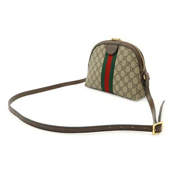 GUCCI Authentic Brown Leather Pochette Shoulder Bag - Picture 3 of 8